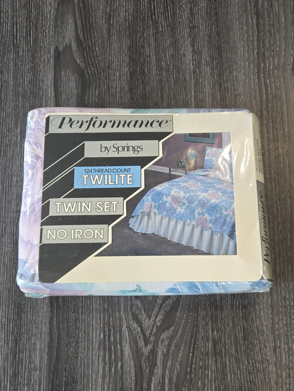 Vintage Performance by Springs Twilite Twin Bed Set - Blue Floral